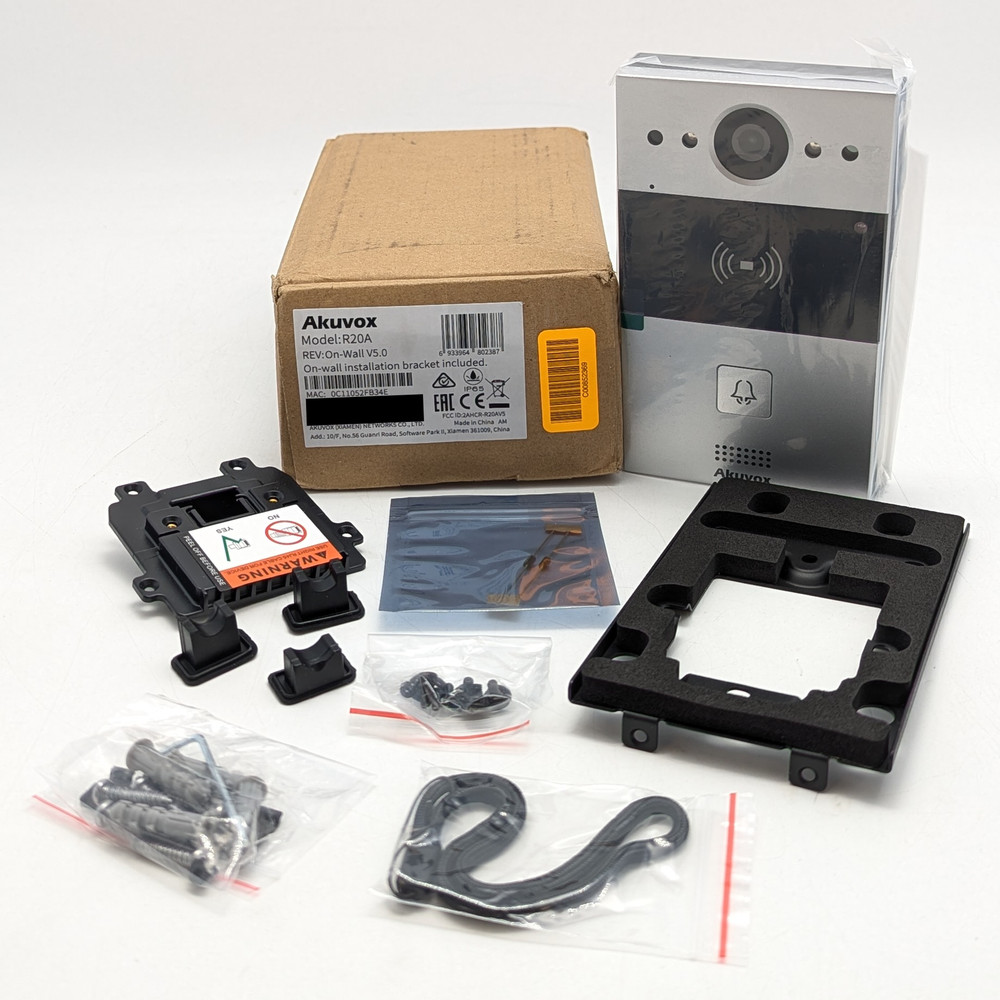 Akuvox R20A SIP Video Intercom w/ On-wall Installation Bracket
