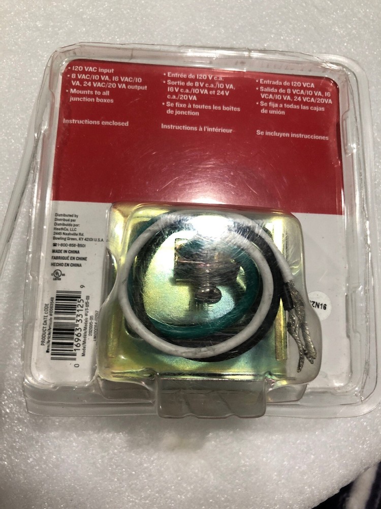 UTILITECH TRANSFORMER #0063548 WIRED DOORBELL TRANSFORMER 120 VAC