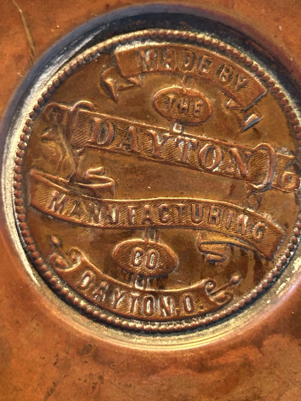 Antique Dayton Manufacturing Chesapeake Ohio Railroad Wall Mount 16” Oil Lamp