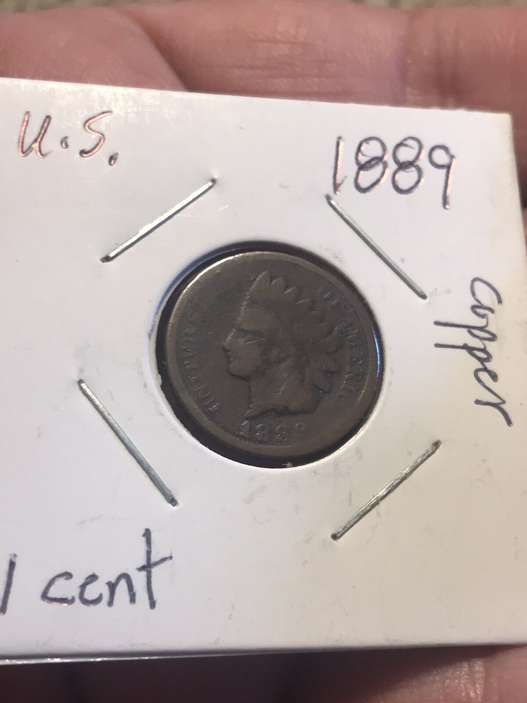 1889 Indian Head One Cent.