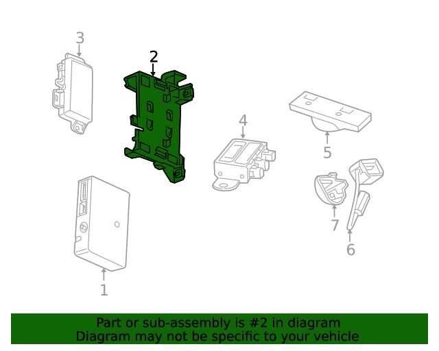 Genuine GM GPS Navigation Control Module Bracket 22878072