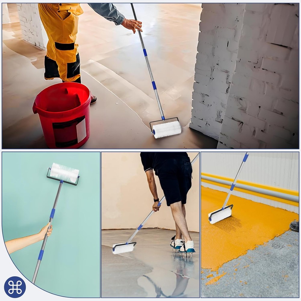 Spiked Roller forSelf Leveling,9Self LevelingSpiked Rollerwith AdjustableHandle