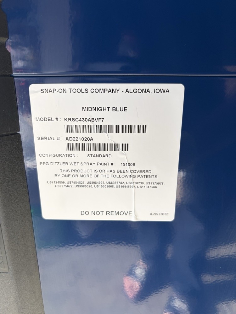 Snap-On Tool Box – Midnight Blue – Model KRSC430ABVF7