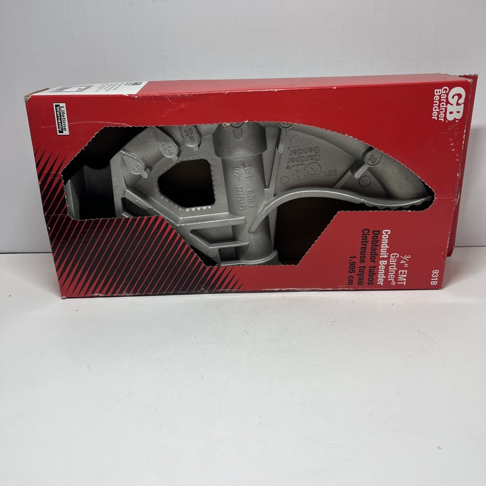 3/4'' THIN WALL & 1/2'' RIGID CONDUIT BENDER ALLOY