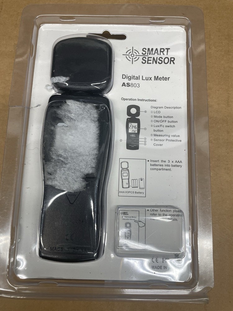 Smart sensor Digital Lux Meter As803