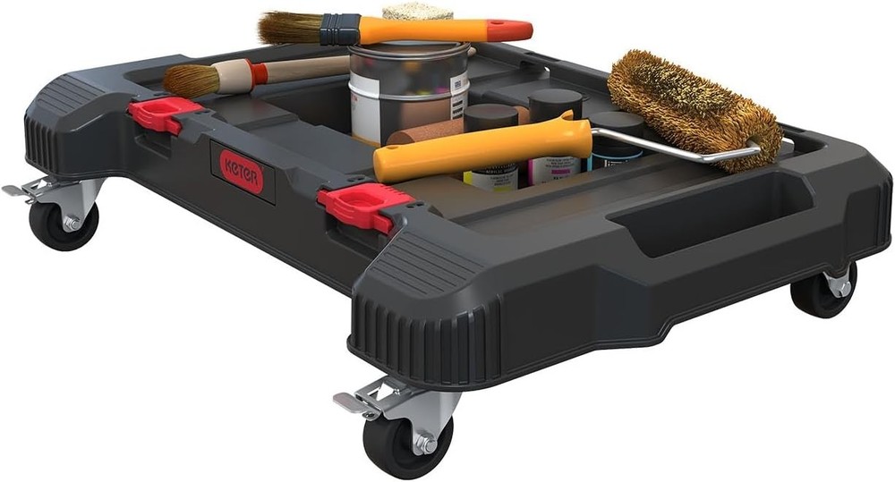 Versatile Rolling Dolly - 220 lbs Capacity with Modular Design & Locking Casters