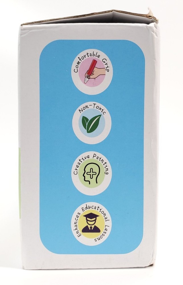 Ohuhu Washable Multicolored Dots Marker Kit, 12 Colors