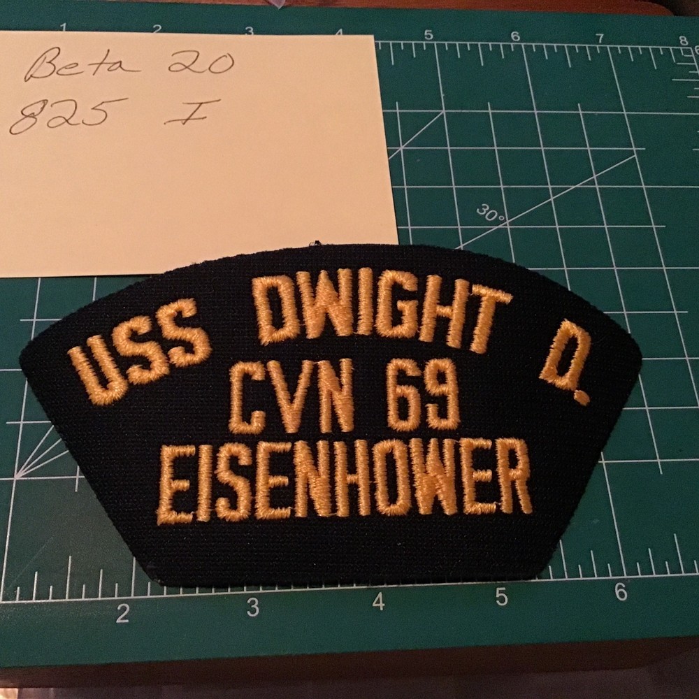 USS Dwight D. Eisenhower CVN-69 US Navy 5.75” by 3” Patch