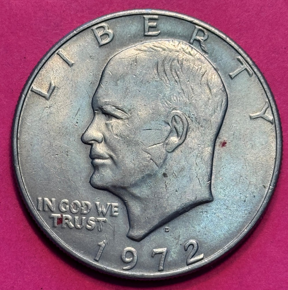 1972-D Peg Leg Error FS-401 Eisenhower Dollar (1278)