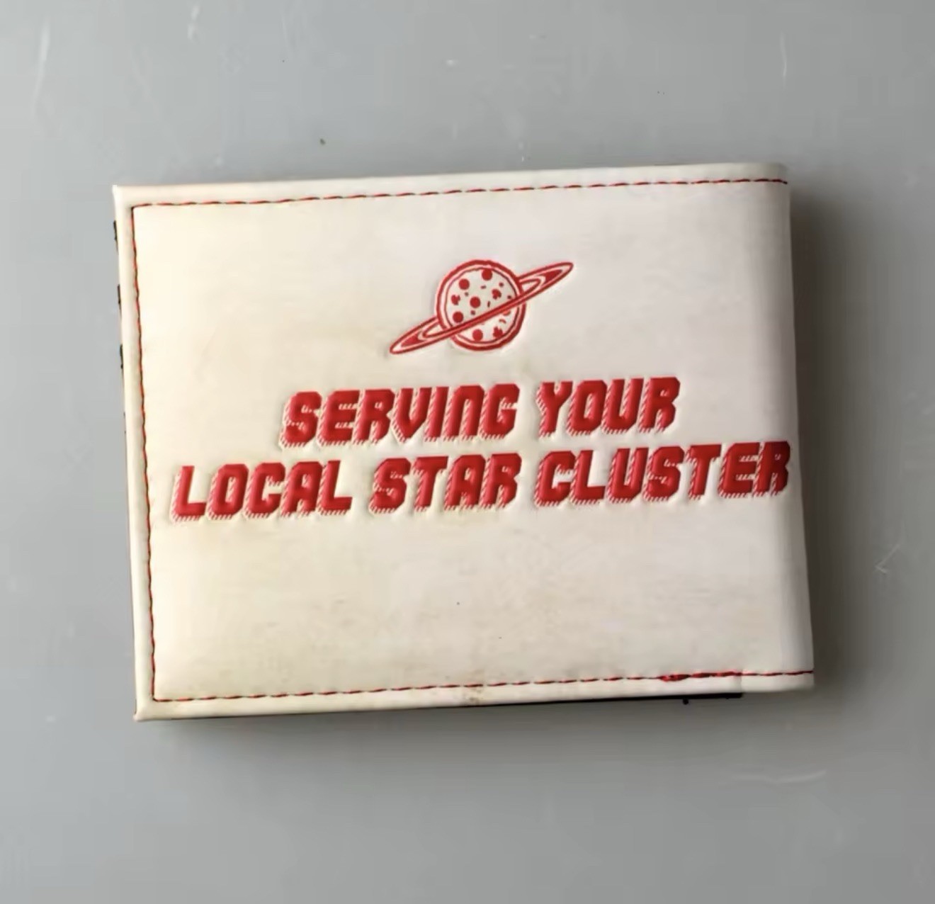 Disney Pixar Toy Story Pizza Planet Bi-fold Wallet Distressed w Black Interior