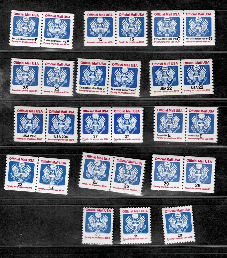 1983, #O135, ..... 15 different mnh Officials.
