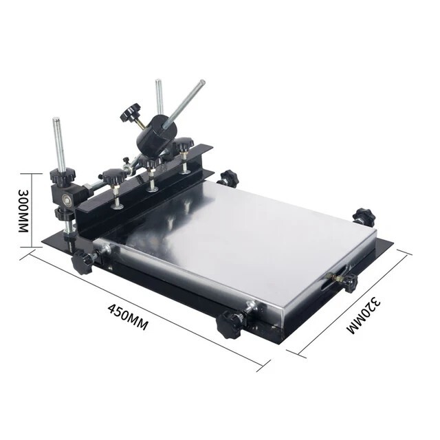 Manual Screen Printing Table Flat Screen Ink Solder Paste Printing Machine，