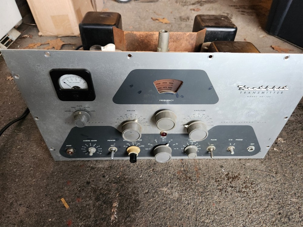 Vintage Heathkit DX-100 AM CW Ham Transmitter For Parts