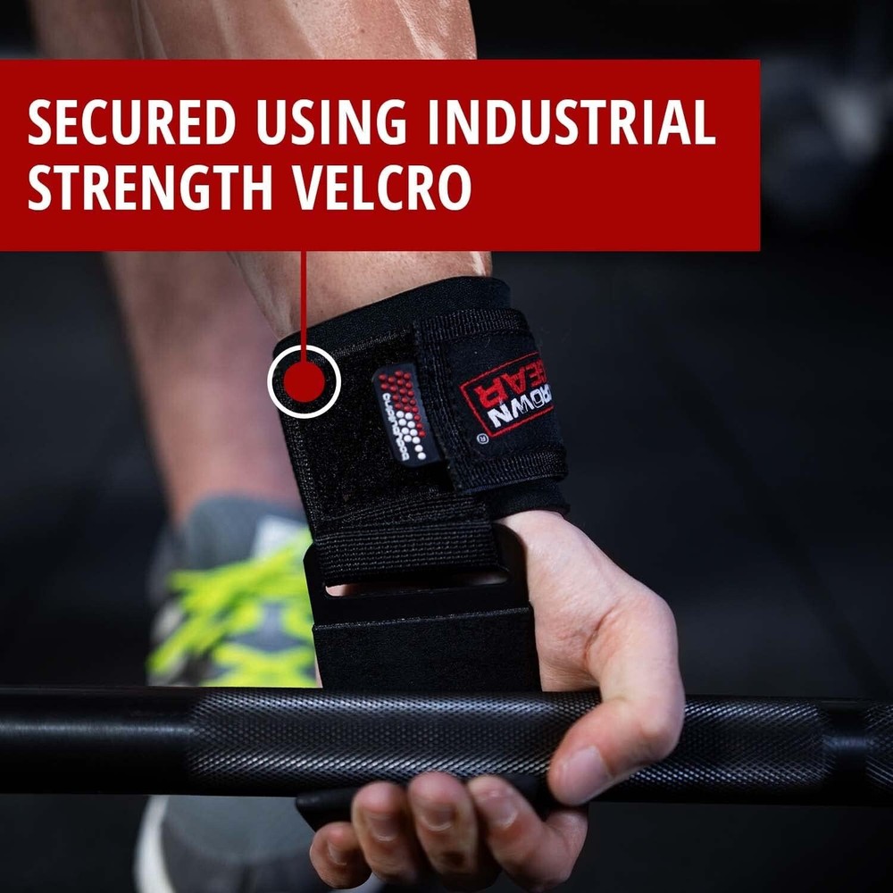 Crown Gear Power Weight Lifting Training Wrist Support Hook