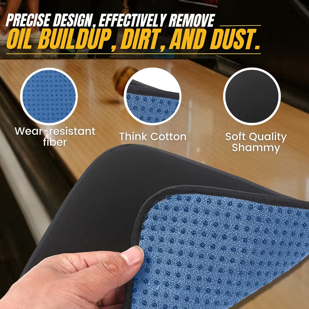 TonGass (3-Pack Multicolor Microfiber Bowling Ball Towel - Small,