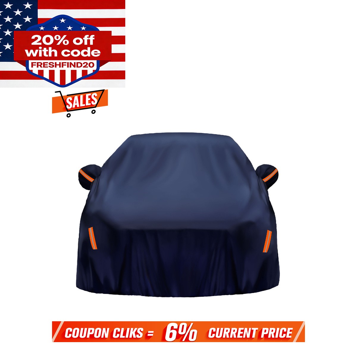Full Car Cover Waterproof All Weather Protection Anti-UV Rain Snow Anti Scratch