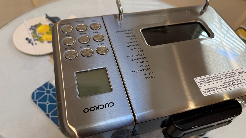 CUCKOO CBM-AAB101S 2 Lb Multi-Functional Bread Maker – 15 Menu Options