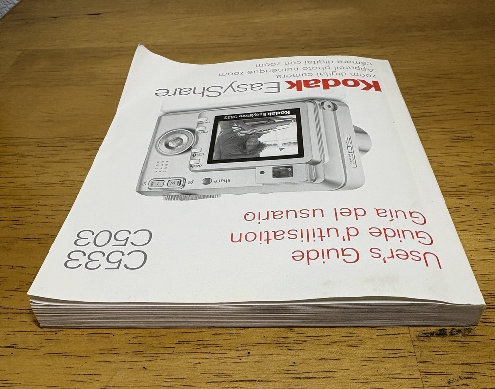 Kodak EasyShare C533 C503 User’s Guide Manuel ONLY