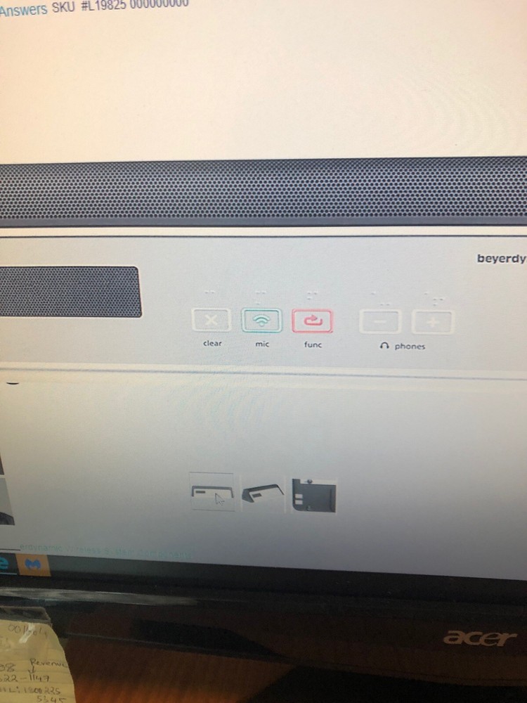 Beyerdynamic Quinta mu 33 Digital Wireless Chairman Microphone Unit