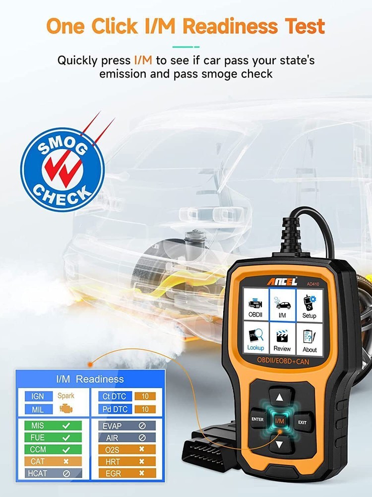 ANCEL AD410 Code Reader Automotive OBD2 Scanner Auto Check Engine Car Diagnostic