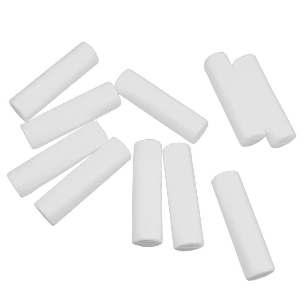 10pcs White Modeling Crafts Polystyrene Foam Cylinder