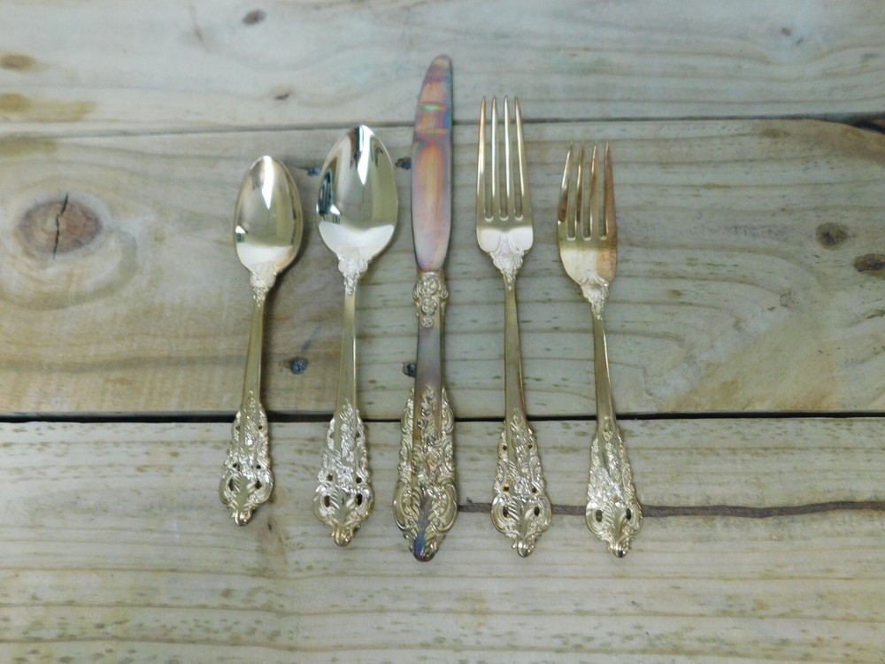 Baroque By Godinger Silver Plated Place 5 Piece Place Setting