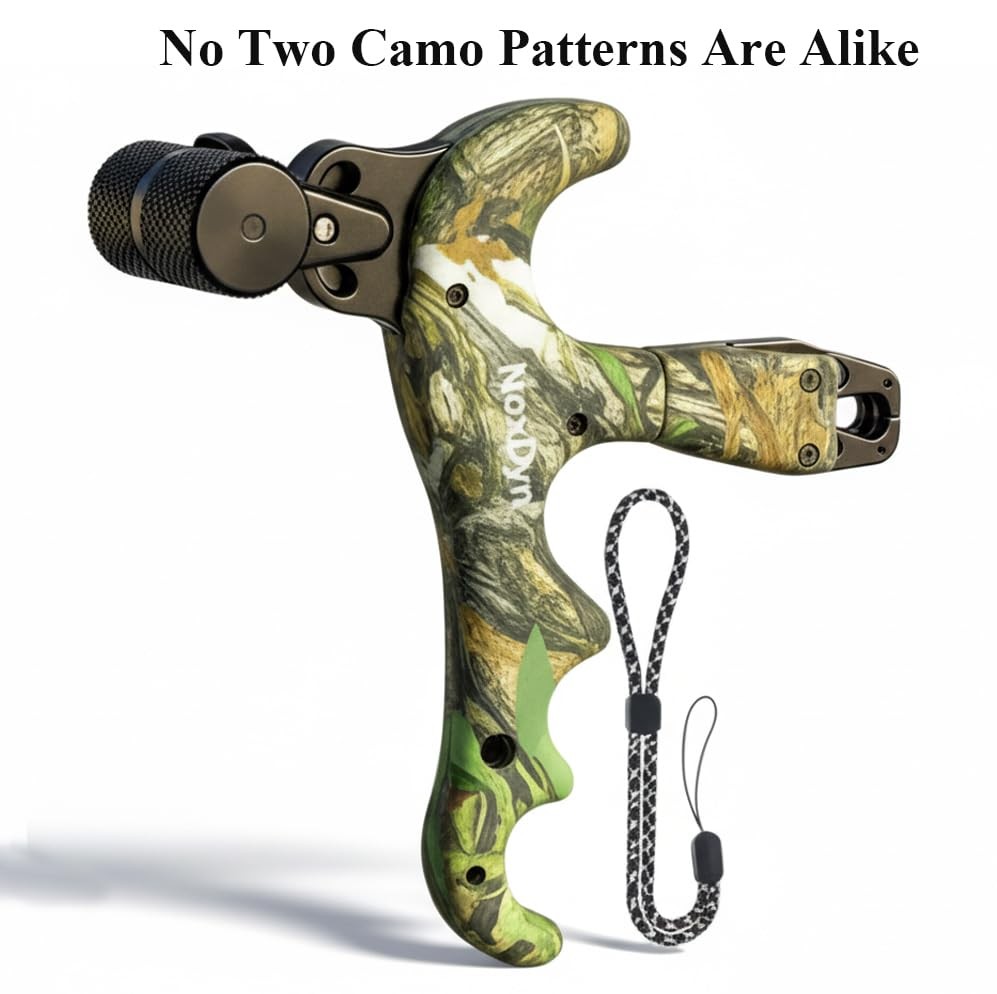 Archery Bow Release for Compound Bow, 4-Finger Adjustable Sensitivity Thumb R...