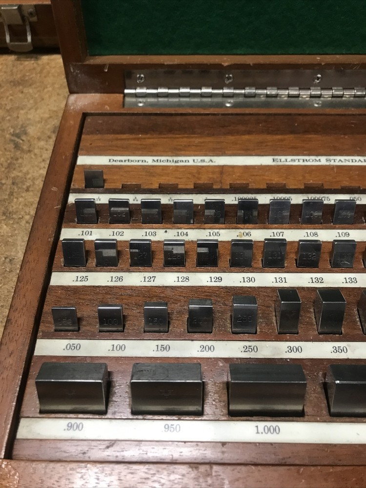 ELLSTROM DEARBORN RECTANGULAR GAGE BLOCK SET -81 Pcs