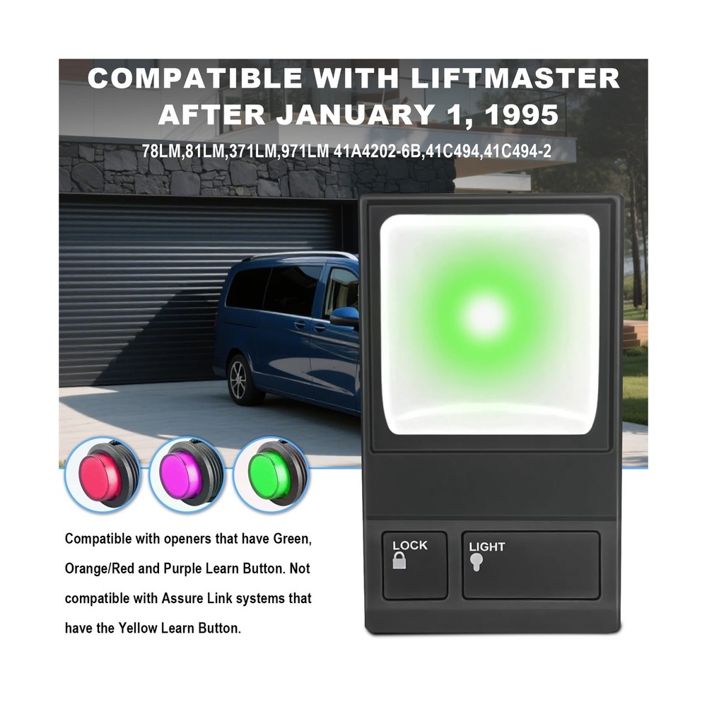 2 for LiftMaster Garage Door Opener,Multifunction Control Panel Com... Fast Ship