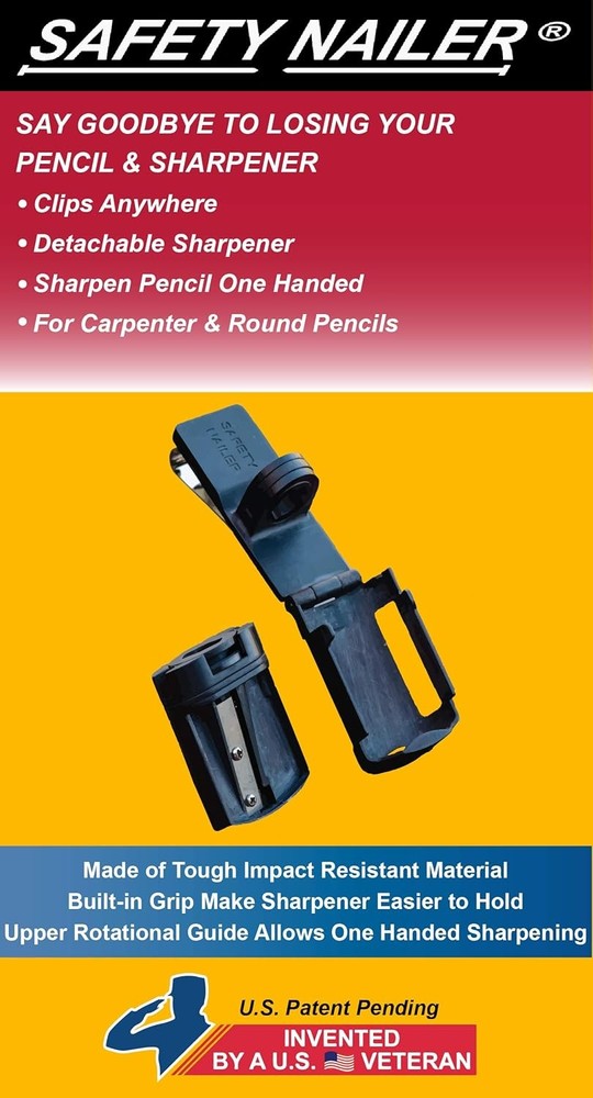Carpenter Pencil Holster & Sharpener