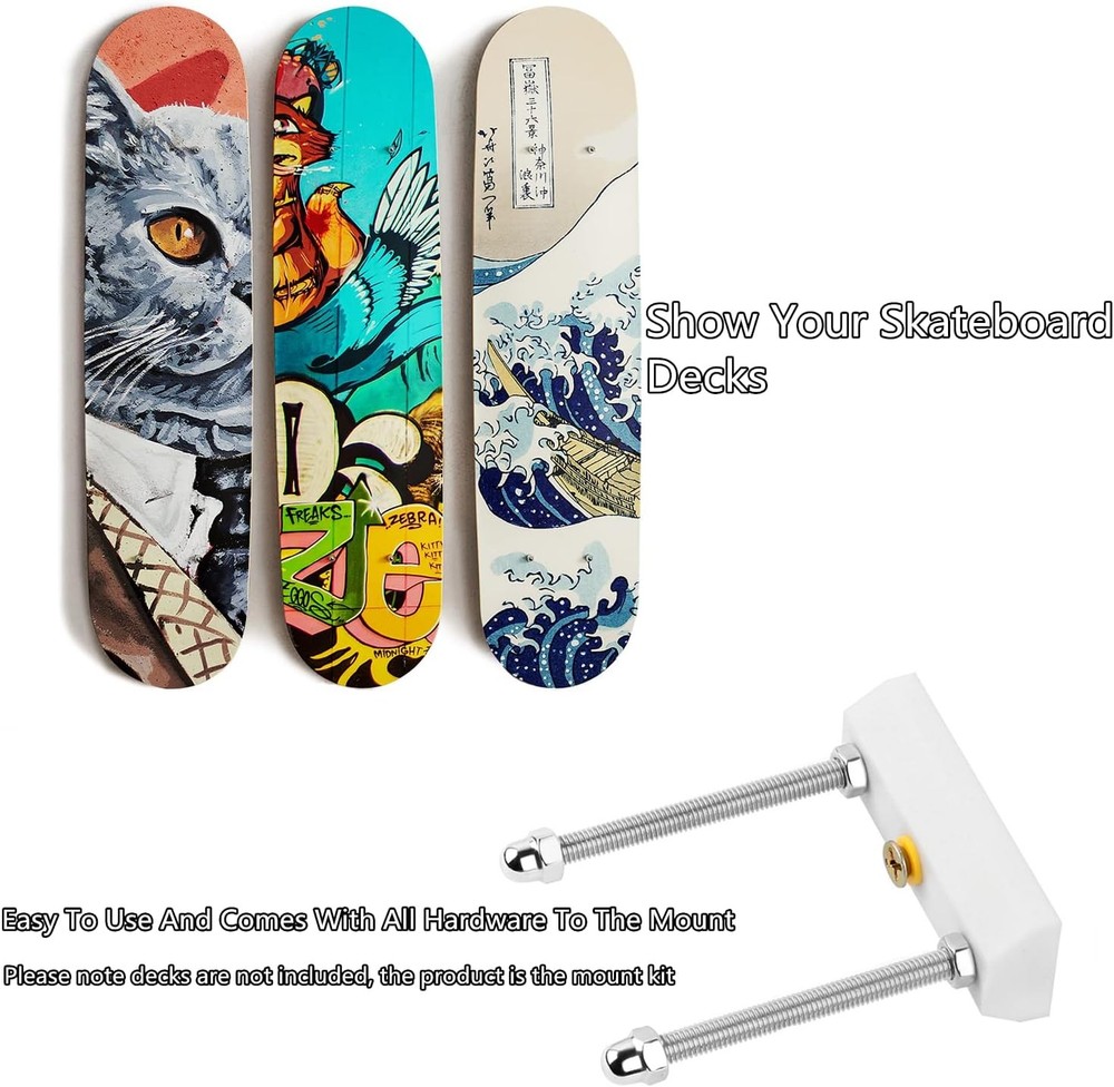 Skateboard Deck Display Wall Mount,Skate Deck Display Wall Mount for Skate