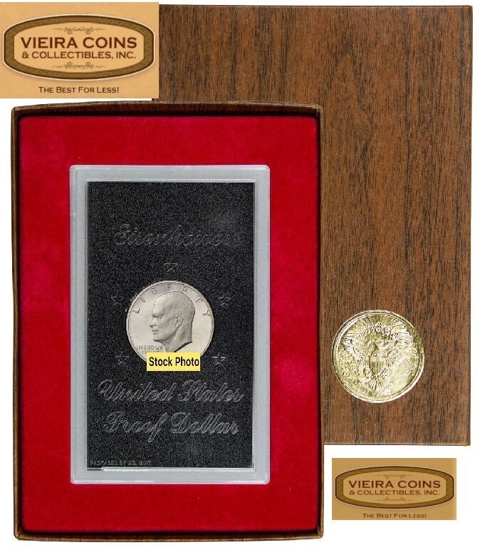 1972-S Eisenhower Silver Proof Dollar, complete with Box - #C72NQ