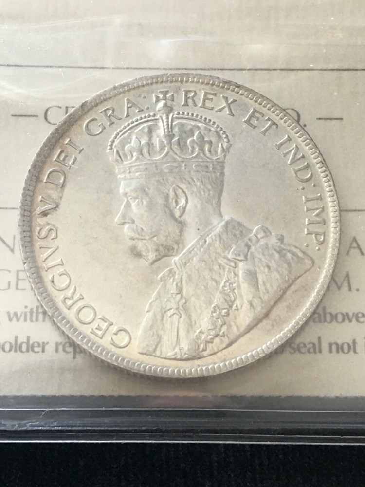 1919C Newfoundland, ¢50 Cent, ICCS Graded, **MS-64**