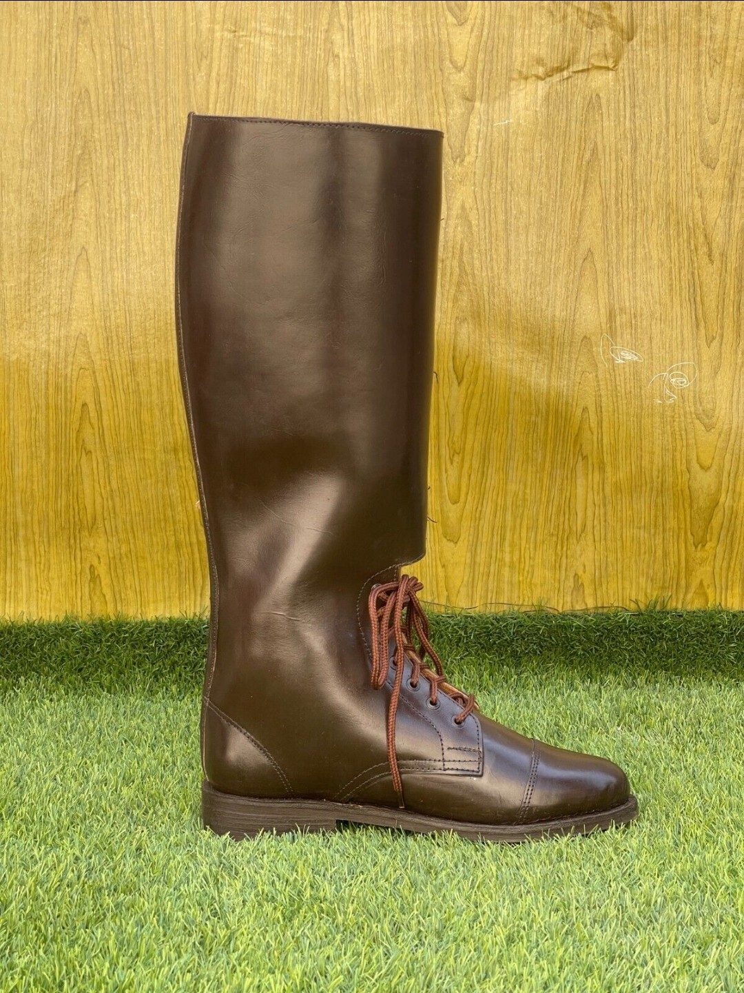 WW1 BRITISH ARMY MILITARY HORSE RIDING OFFICER BUCKLE BOOTS, All Size available