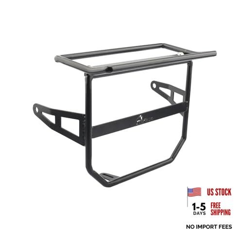 Motorcycle Front Luggage Storage Rack Bracket with Headlight Guard Function