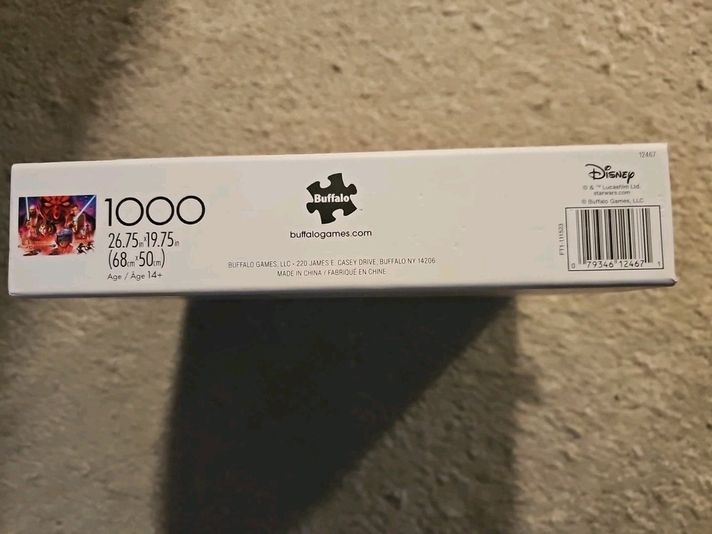 Buffalo Games 1000-Piece Silver Select Star Wars Your Focus Interlocking Puzzle