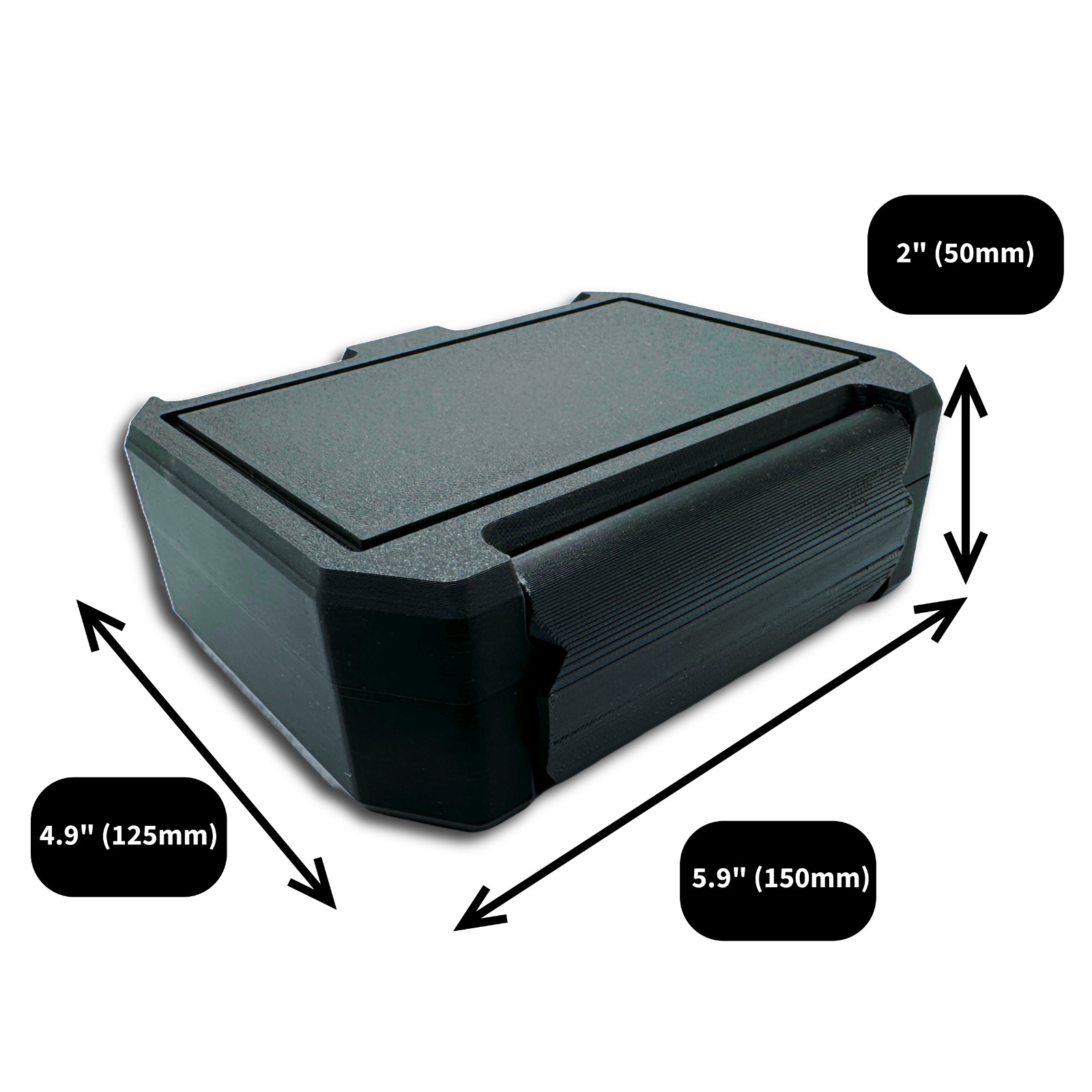 6×3ml Vial Storage Case for Peptide, Insulin, TRT + BAC Water & Syringe Slot