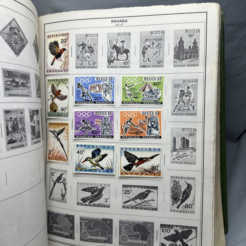 Whitman stamp album 1966 World A Bunch Of Stamps From Around The World!