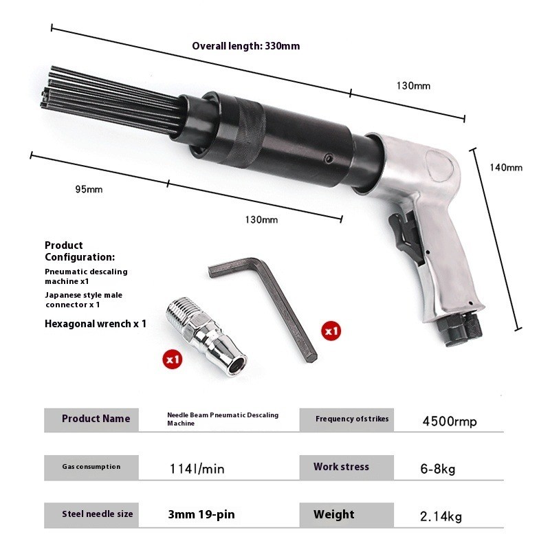 Multi-functional Needle-type Pneumatic Derusting Gun Shovel Derusting Machine