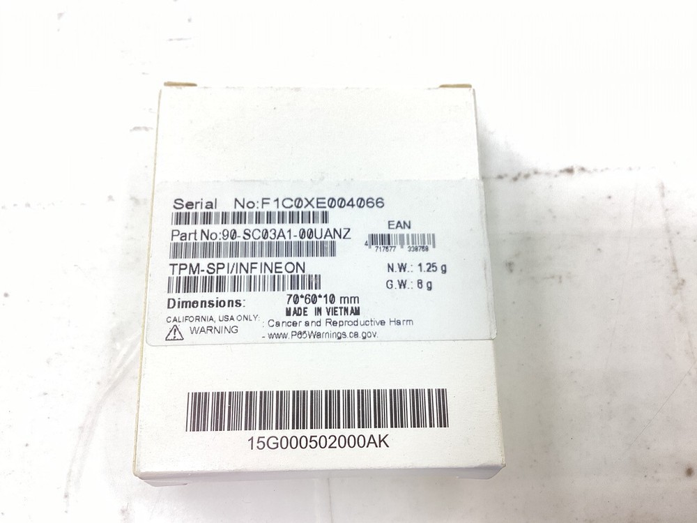 ASRock ASRR TPM-SPI Trusted Platform Module - 13-Pin, SPI Interface