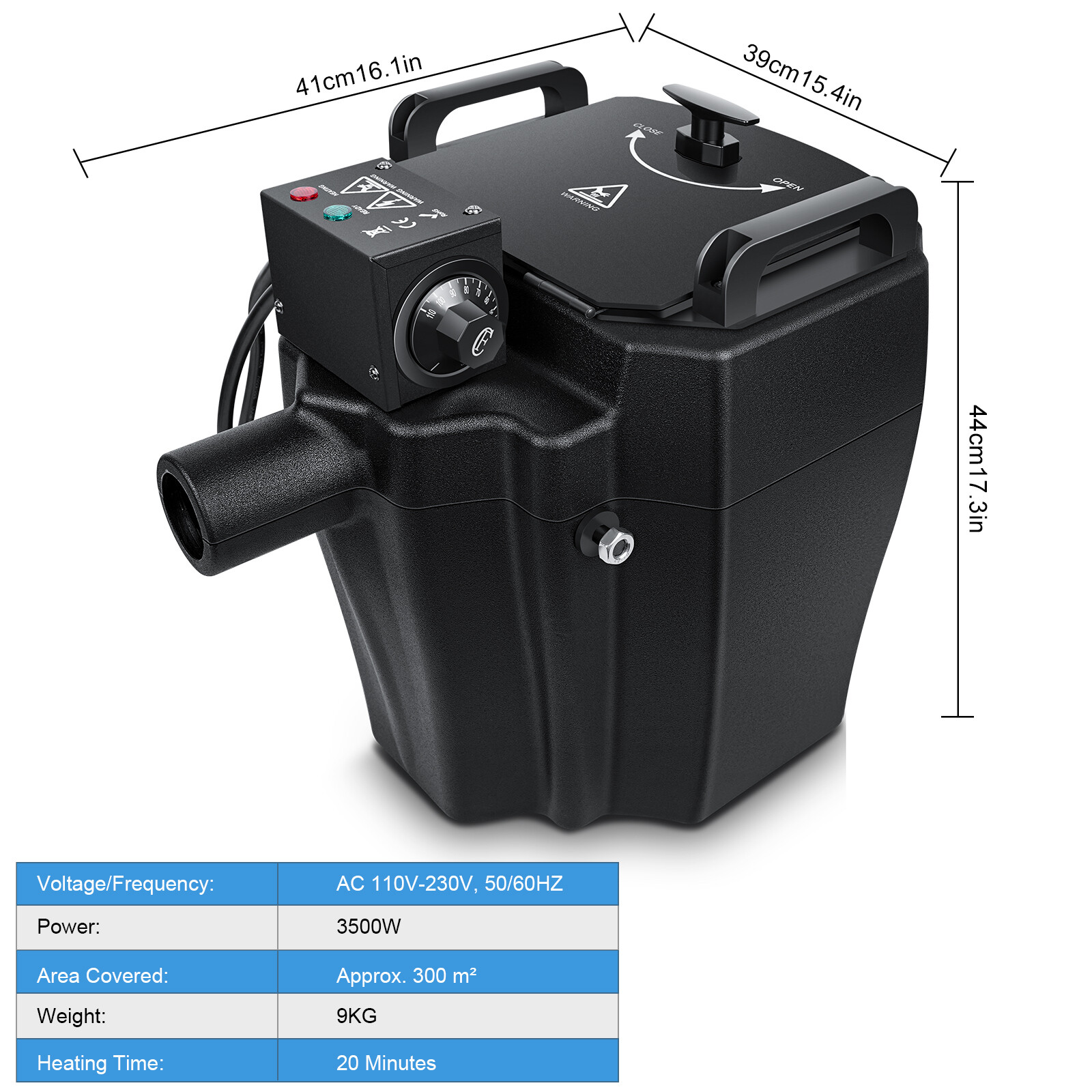 3500W Low Lying Smoke Fog Machine Stage DJ Dry Ice Fog Machine Effect Wedding US