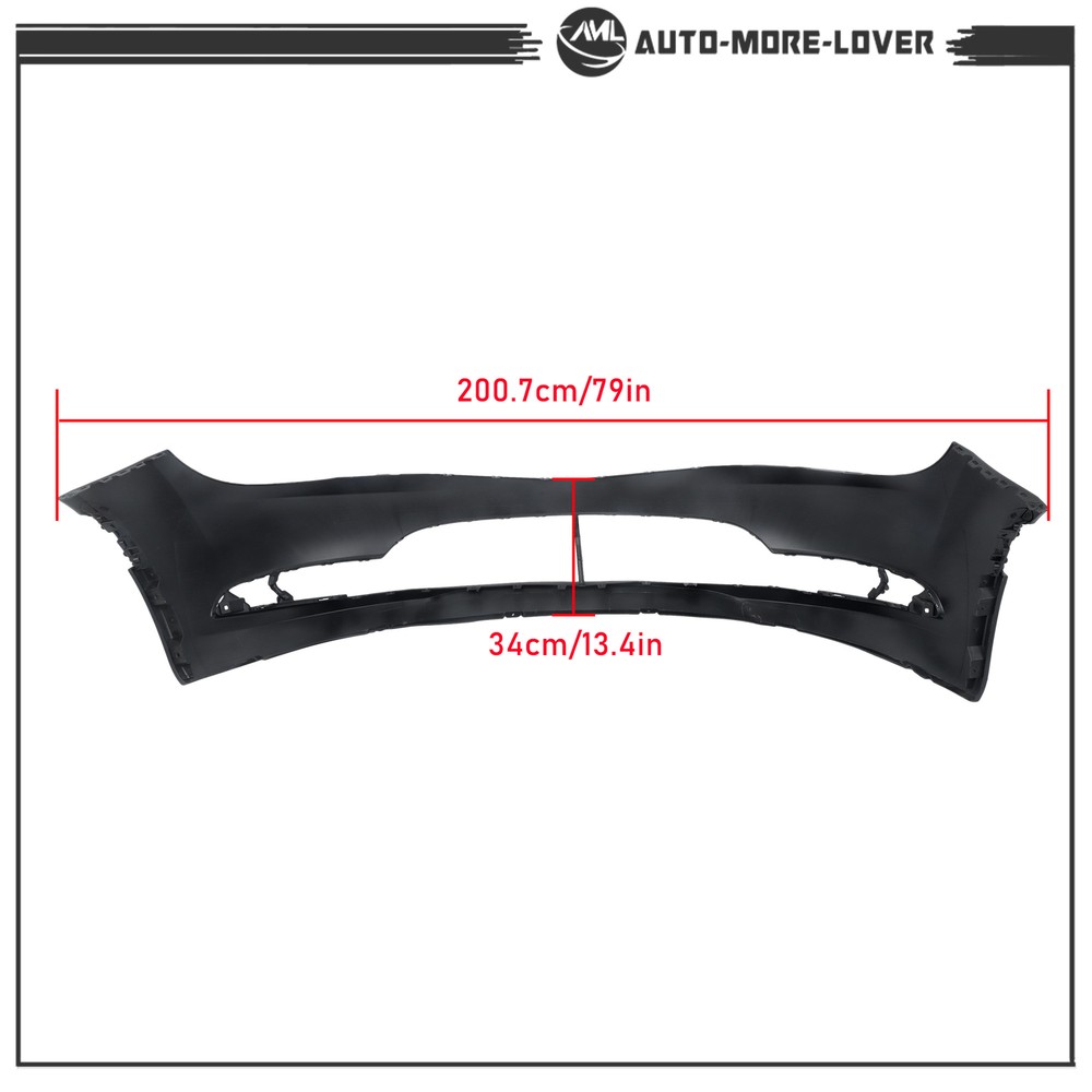 Front Bumper Cover Primed For 2015 2016 2017 Chrysler 200