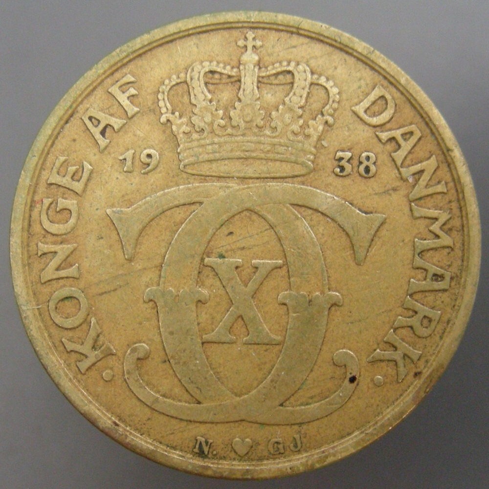 Denmark 1938 N GJ 1 Krone
