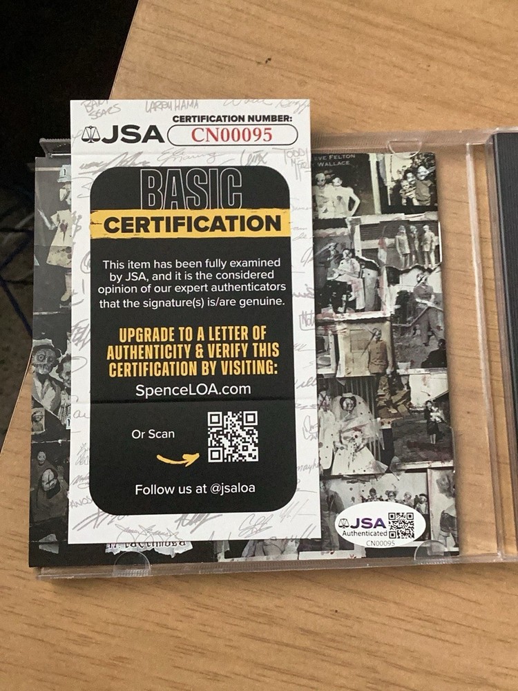 Mushroomhead Autographed CD Cover JSA No CD