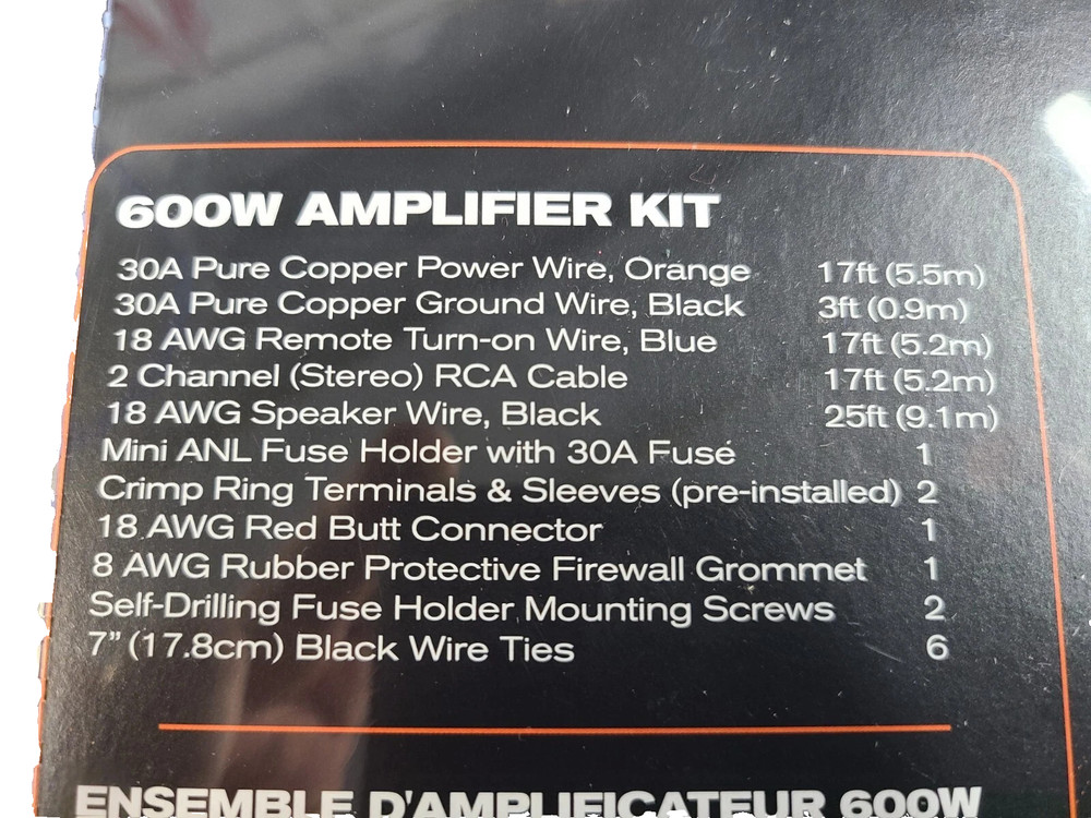 iConnects ICCORE600 CORE 600 Watt Complete Amplifier Kit with RCA Cables