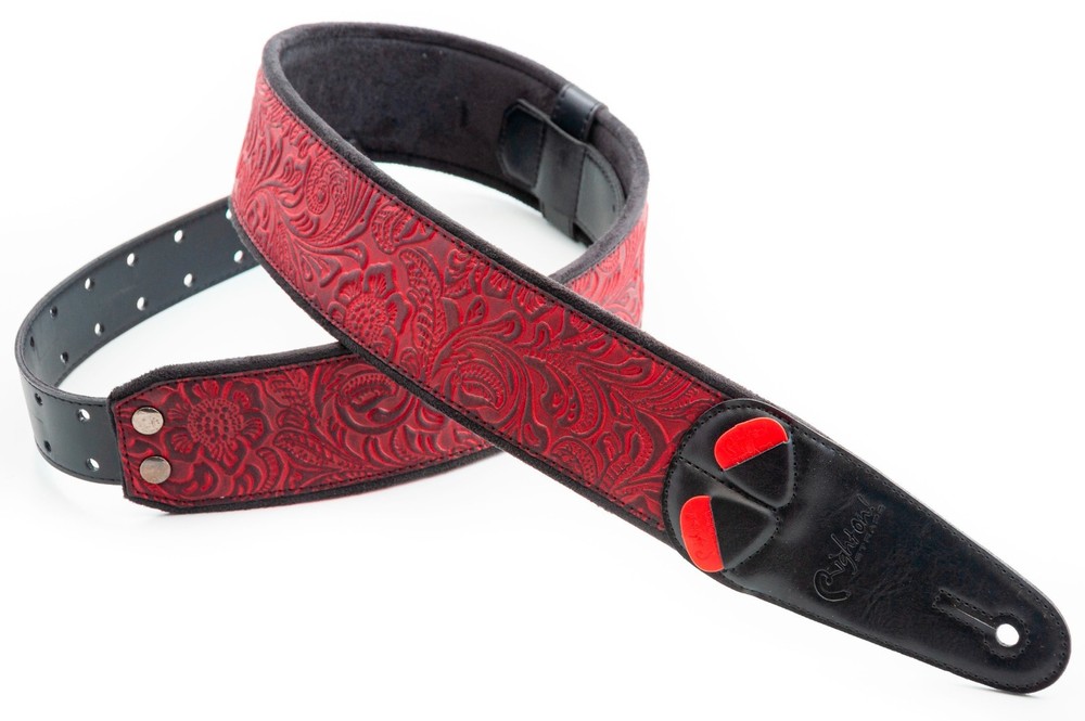 RightOn! Mojo Sandokan Red Guitar Strap