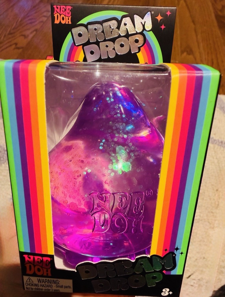 RARE Nee Doh BUNDLE Dream Drop+ Nice Ice Baby+ Nice Cube Super Solid Squish