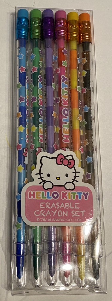 Hello Kitty Erasable Crayons: Colorful