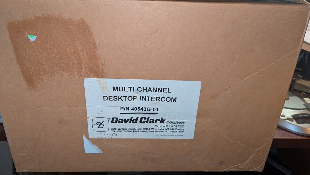Walker / David Clark Multi-Channel Desktop Intercom 40543G-01 NIB