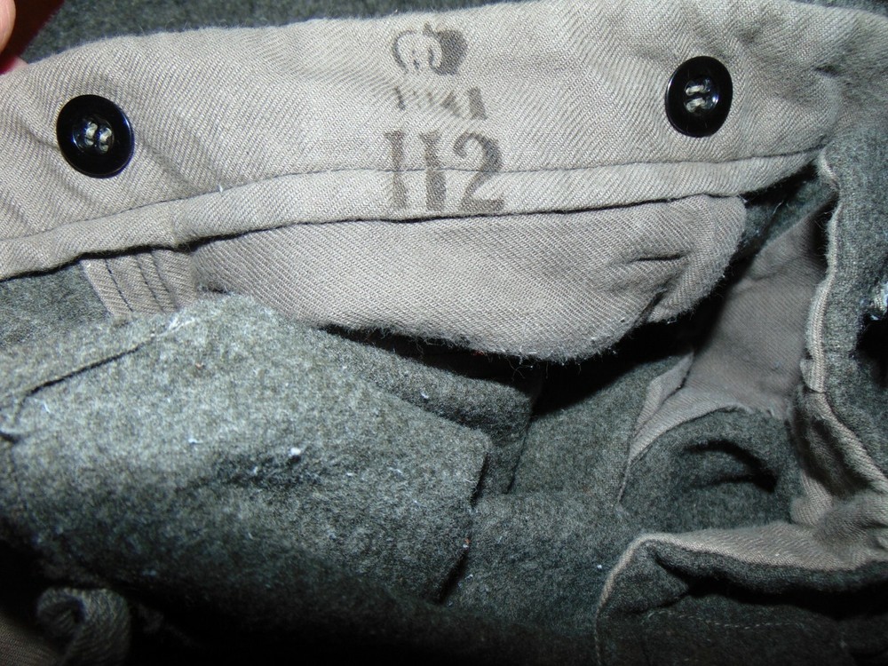 Heavy Melton Wool Military Paratrooper Cargo Pants Vintage WWII Army 1941 36x33